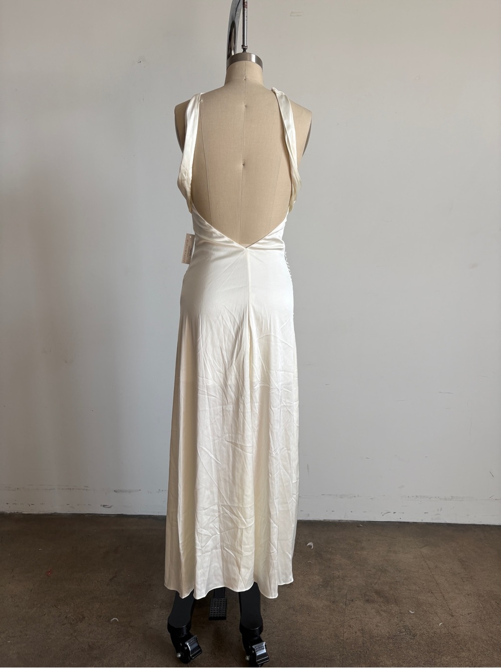 $398 NWT For Love And Lemons “Paula” Maxi Gown in White Sz XXS - Picture 11 of 13